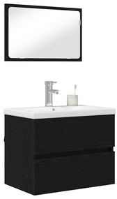 vidaXL Σετ Επίπλων Μπάνιου 3 pcs Artisan Oak Επεξεργασμένο ξύλο