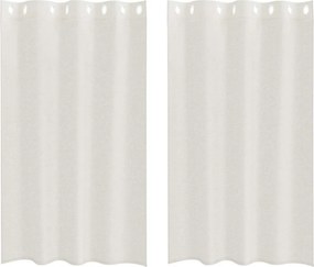vidaXL Κουρτίνα βυσσινί 2 pcs Κρεμ 175 x 140 εκ. Πολυεστέρας