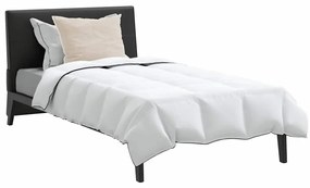 vidaXL Χειμερινό Παπλωματοθήκη με μαξιλάρι 2 pcs Λευκό Φτέρος