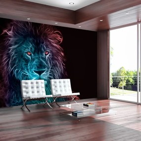 Αυτοκόλλητη ταπετσαρία ουράνιο τόξο λιοντάρι - 392x280