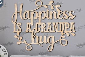 Intra απο ξύλο plywood Χρώμα wenge 3mm-4mm πάχος - με λέιζερ υπογράφουν παππούδες και γιαγιάδες Δίασταση 30x20 cm INTRAFABR-72642826