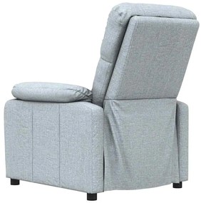vidaXL Πολυθρόνα Ανακλινόμενη Ανοιχτό Γκρι Υφασμάτινη