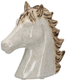 Sculpture Horse Ceramic Beige 14X6X14Cm 14X6X14Cm-05161429