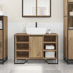 vidaXL Ντουλάπι νεροχύτη με αποθήκευση Artisan Oak 91 x 35 x 60 εκ
