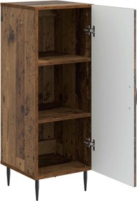 vidaXL Πλαϊνό γραφείο Παλαιωμένο ξύλο 33 x 34,5 x 89,5 εκ