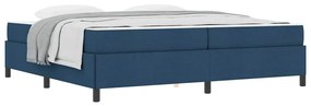 vidaXL Κρεβάτι με ελατήρια Μπλε και Μαύρο 200 x 200 cm