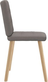 vidaXL Καρέκλες Τραπεζαρίας 4 τεμ. Taupe Υφασμάτινες