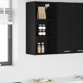 vidaXL Κρεμαστό ντουλάπι Μαύρη Οξυά 40 x 29,5 x 80 εκ.