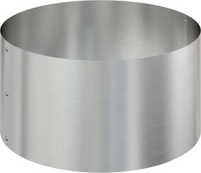 vidaXL Γλάστρα Κήπου Ασημί 120 x 120 x 20 εκ. Επικαλυμμένος Χάλυβας