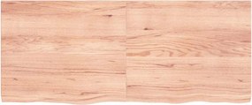 vidaXL Πάγκος Μπάνιου Αν. Καφέ 120x50x(2-4) εκ. Επεξεργ. Μασίφ Ξύλο