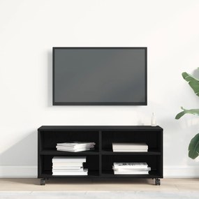 vidaXL Κονσόλα Τηλεόρασης Μαύρη 90x35x35 εκ Επεξεργασμένο Ξύλο