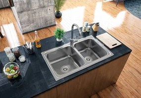 Karag BL888 Satine 86x50 - Ανοξειδωτος Νεροχυτης