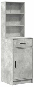 vidaXL Σετ Τραπεζιού Μακιγιάζ 3 pcs Σκυρόδεμα Γκρι 78.5 x 41 x 135 εκ