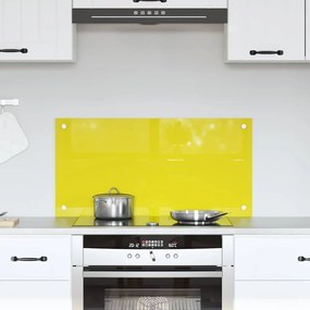 vidaXL Κουζίνα  Πλακάκι Κίτρινο 80x40x0,6 εκ. Θερμαινόμενο Γυαλί