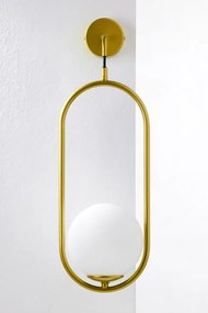 Φωτιστικό Τοίχου Απλίκα Igon Φ16cm Χρυσό