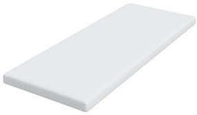 vidaXL Στρώματα Λευκό 70 x 200 cm 100% ύφασμα πολυεστέρα με τζακάρ