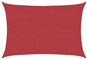 vidaXL Πανί Σκίασης Κόκκινο 3 x 4,5 μ. από HDPE 160 γρ./μ²