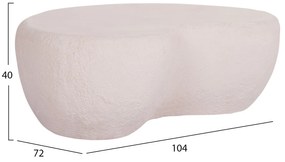 ΤΡΑΠΕΖΙ ΣΑΛΟΝΙΟΥ GERSON HM18151.02S FIBER CEMENT ΣΕ ΛΕΥΚΟ--104x72x40Υεκ.