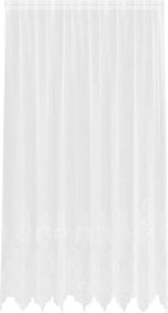 vidaXL Κουρτίνα Δαντέλας με κουρτίνες Λευκό 200 x 200 cm Πολυεστέρας