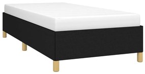 vidaXL Πλαίσιο Κρεβατιού Boxspring Μαύρο 100 x 200 εκ. Υφασμάτινο