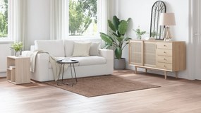 vidaXL Χαλιά Σαλονιού Υψηλής Πυκνότητας Καφέ 160x160 εκ. PP