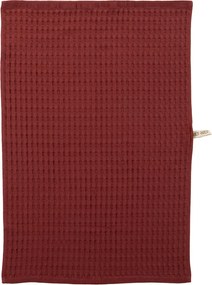 Ποτηρόπανο Πικέ (45x68) Nef-Nef Homeware Wafflow Μπορντώ