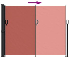 Σκίαστρο Πλαϊνό Συρόμενο Τερακότα 170 x 300 εκ. - Πορτοκαλί