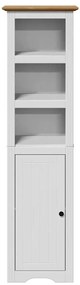 vidaXL Ντουλάπι μπάνιου BODO Λευκό και καφέ 44x30x160 cm
