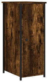 vidaXL Κομοδίνα 2 τεμ. Καπνιστή Δρυς 32x42x80 εκ. Επεξεργασμένο Ξύλο