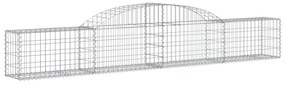 vidaXL Συρματοκιβώτια Τοξωτά 5 τεμ. 300x30x40/60 εκ. Γαλβαν. Ατσάλι