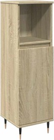 vidaXL Ντουλάπι Μπάνιου Sonoma Δρυς 30x30x100 εκ. Επεξεργασμένο Ξύλο