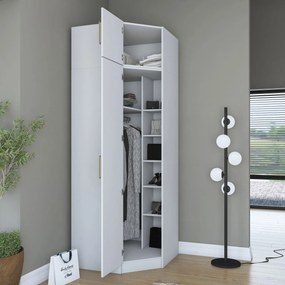 Ντουλάπα Λευκό BROBO 91x57.5x255