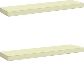 vidaXL Μαξιλάρια Πάγκου 2 Τεμαχίων VUGHT 2 pcs 100% Πολυεστέρας Κρεμ
