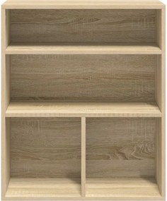 vidaXL Βιβλιοθήκη Χρώμα Sonoma Δρυς 60x30x71,5 εκ. από Μοριοσανίδα
