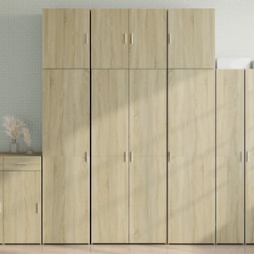 vidaXL Ντουλάπι Sonoma Δρυς 80x42,5x249 εκ. από Επεξεργασμένο Ξύλο