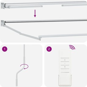 vidaXL Ηλεκτρικό Αναδιπλούμενο Σκίαστρο Κρεμ 2,5 x 2 m