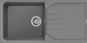 Elleci Ego 480 - Νεροχύτης Κουζίνας Γρανίτη 100x50 - Titanium