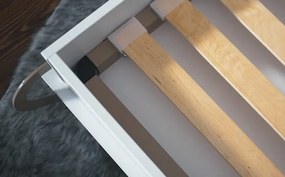 Κρεβάτι - ντουλάπα Concept Pro Lenart AH109, Διπλό, Άσπρο, 140x200, Πλαστικοποιημένη μοριοσανίδα, Τάβλες για Κρεβάτι, 155x237x217cm | Epipla1.gr