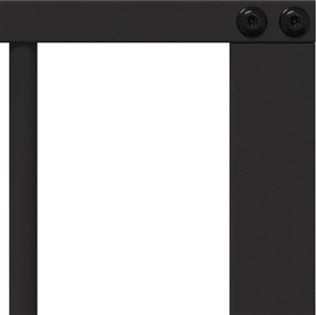 vidaXL Πόρτα Σκύλου 8 pcs Μαύρο 100 x 60 cm Επικαλυμμένος Χάλυβας