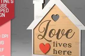 Intra απο ξύλο plywood 3mm-4mm πάχος Τρισδιάστατο λέιζερ σημαδιών για το σπίτι του Αγίου Βαλεντίνου Δίασταση 15x15 cm INTRAFABR-83373852