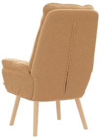 vidaXL Χαλαρωτική Πολυθρόνα Μπεζ 69 x 74 x 93 εκ. ύφασμα
