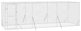 Κλουβί Σκύλου Εξωτερ. Χώρου Ασημί 6x2x2 μ. από Γαλβαν. Ατσάλι - Ασήμι