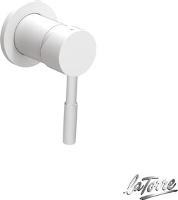 La Torre New Tech White Matt 12051SP - Μικτης εντοιχισμού 1 εξόδου