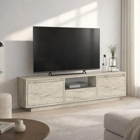 Έπιπλο τηλεόρασης Lumbera travertine 160x29x42εκ