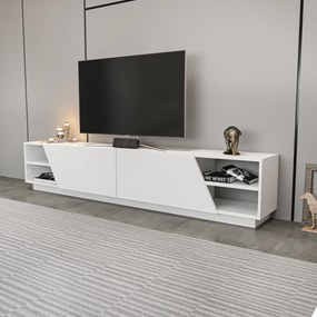 Έπιπλο Τηλεόρασης Λευκό ODAVE 240x37.1x47.4
