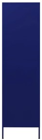 vidaXL Ντουλάπα Ναυτικό Μπλε 90 x 50 x 180 εκ. από Ατσάλι