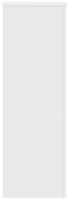 vidaXL Βάσεις Φυτών 2 τεμ. Λευκές 33x33x100 εκ. από Επεξεργασμένο Ξύλο