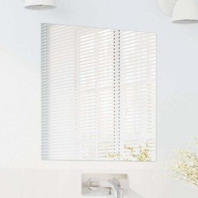 vidaXL Καθρέφτης τοίχου τετράγωνο 50 x 50 cm σκληρυμένο γυαλί
