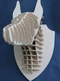 Σετ των 3 Intra απο ξύλο plywood 3mm-4mm πάχος – Doberman Head 3D ξύλινο ντεκόρ παζλ για το σπίτι ξύλο 4mm 50x60 cm INTRAVECTRY-MY545169