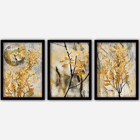 Κάδρα (Σετ 3Τμχ) 364LUL1306 35x45cm Multi Wallity Κάθετοι Plastic,Mdf